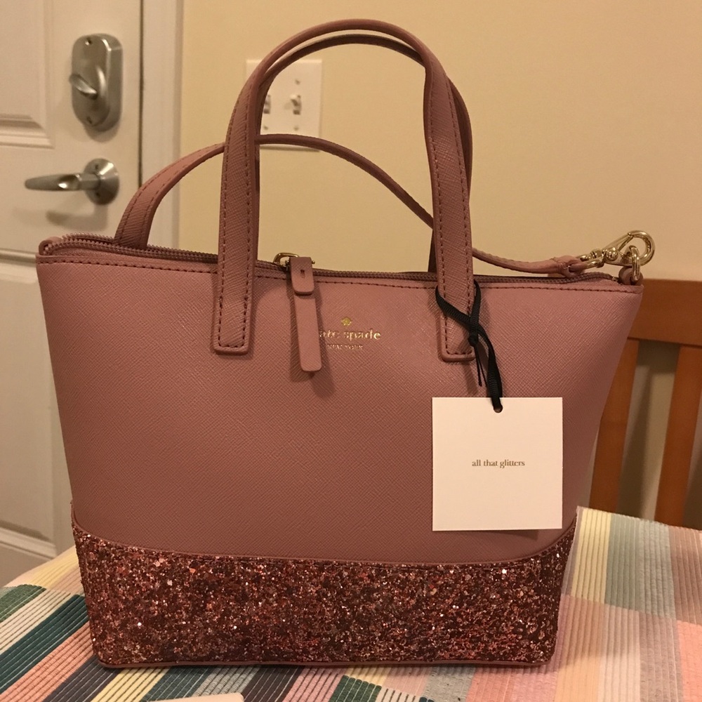 NWT Kate spade glitter purse